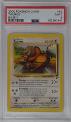V1618: 2000: Tauros: 62/130: Game: PSA: 9: MINT: 102261341
